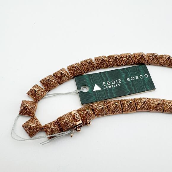Eddie Borgo Cone Stud Necklace Women’s New With Tags‎ Rose Gold 16in - Picture 3 of 11